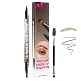 demaxiyad Augenbrauenstift für Frauen, Doppelspitze, 2-in-1, 4D-Effekt, ultra-robust...