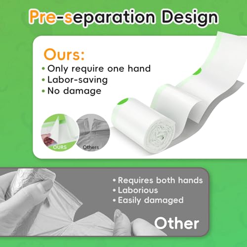 60 Pack Cat Litter Box Liners for Meo Want SC01, MW-SC02, MW-LR01,1.5 Mil Thick Drawstring Heavy Duty Leak-proof Disposable Smart Self-Cleaning Litter Box Robot Waste Drawer Trash Bags 18\" x 12.6\"