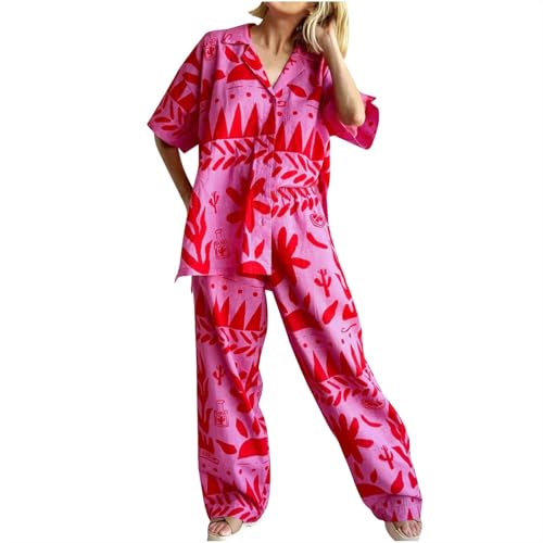 Ensemble de survêtement d'été léger en coton et lin avec chemise boutonnée