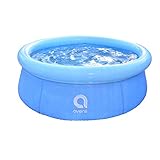 JLeisure Avenli 12014 5.5 Foot x 20 Inch 1 to 2 Person Capacity Prompt Set Kids Above Ground Inflatable Outdoor Backyard Kiddie Swimming Pool, Blue