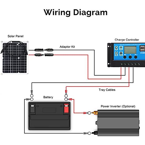Solar Panel Charger Kit 600W 18V Flexible Monocrystalline Waterproof Pv Module With 10A-60A Charge Controller For Power Station Rv Camping Trailer Car Marine Phone Tablet Camera,With 60A Controller #TOP5