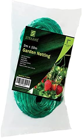 Straame Garden Netting, Plant, Veg, Fruit and Ponds Protection, Cat and Bird Proof Garden Net, Versatile Fine Mesh Garden, Garden Fence Netting, Garden Accessories - (1, 2X10)