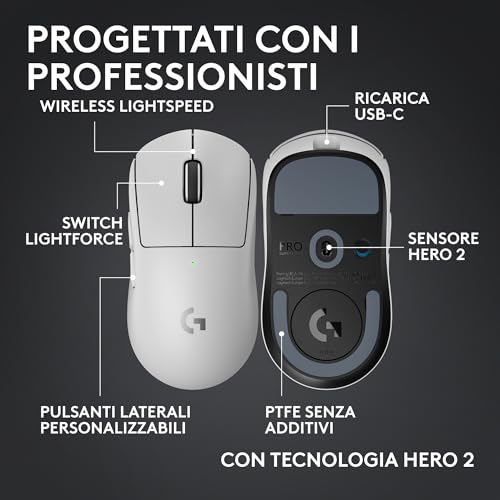 Mouse Gaming Wireless Logitech Pro X Superlight 2 - 7
