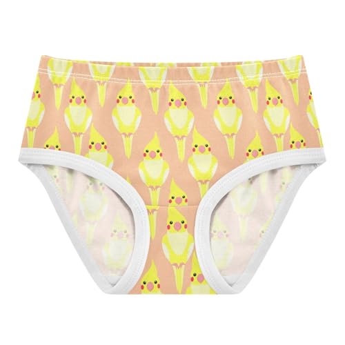 Girls' Underwear Cute Bird Parrot Orange Toddle Brief Panties 2302932