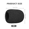6 Pcs Microphone Cover Foam, Compatible with Shure SM58, Handheld Microphone Windscreen, Pop Shield, Accessories for Most Standard Handheld Microphones, Black #1