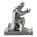 NCQIXIAO Medieval Templar Vanguard Officer Knight Pen Holder Pen Stand Desk Organizers and Accessories Resin Mobile Phone Stand as Gift for Office and Home Desk Organizer (Silver)