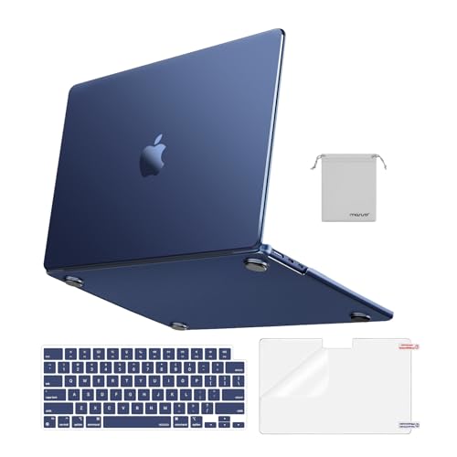 MOSISO for MacBook Air 15 inch Case M5 2026 M4 M3 M2 2025-2023 A3448 A3241 A3114 A2941, 4 in 1 Kit...