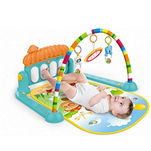 Tapete De Atividades Interativo Bebê Piano Musical Verde