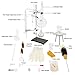 TBVECHI Evaporator Kits, 1000ml Lab Essential Oil Distillation Apparatus Water Distiller Purifier Glassware Kits w/Separatory Funnel Condenser Pipe Water Pump