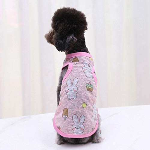 Pet Shirts Dog Shirt Breathable Sun Protection Clothing Thin Lightweight Dog Vest Air Conditioning Clothing Dog Sun-Proof Clothing Dog T-Shirt Cat Small And Medium Dog Puppy Clothes Teddy Bichon #TOP4