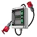 Produktbild AIFIZO Mobiler Digitaler Stromzähler mit Reset 2m, 3 Phasen 16A 400V CEE-Stecker und Kupplung Drehstromzähler, IP55 CEE Adapter Stromzähler für Steckdose