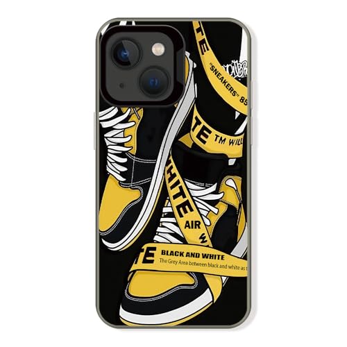 Coque iPhone 15 6,1" motif baskets cool ins étiquette noire