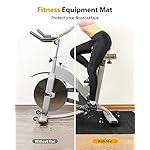 Foldable Rubber Treadmill Mat - Exercise Bike Mat with Waterproof Non-Slip Shock Absorption, Exercise Equipment Mat to Protect Floor for Home Gym Workout - Image 4