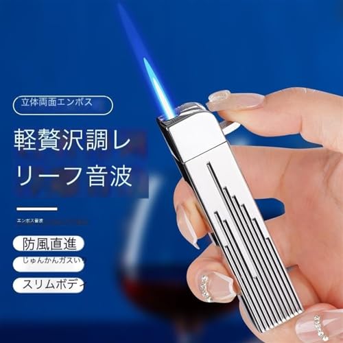 Encendedor de gas recargable de metal para cigarros miniatura 2