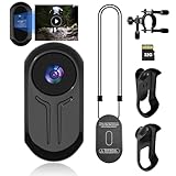 HSKAH Mini Body Camera 1080P, Thumb Size Wearable Action Body Cam with Clip - Portable Body Worn Camera for Outdoor Security, Cycling, Motorcycle, Travel, Sports (32GB