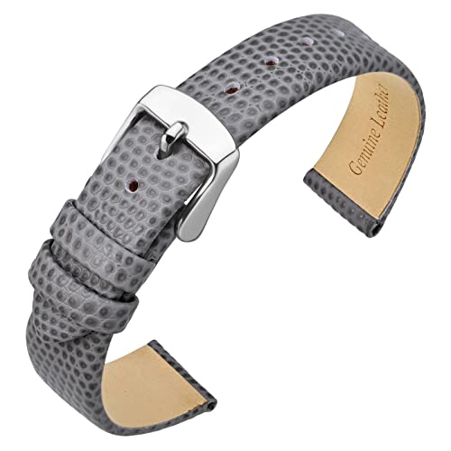 ANNEFIT Pasek do zegarka 10 mm 12 mm 13 mm 14 mm 15 mm 16 mm 18 mm 20 mm damski pasek wymienny z miękkiej skóry cielęcej, Wielobarwna, 15mm, ciągnąć