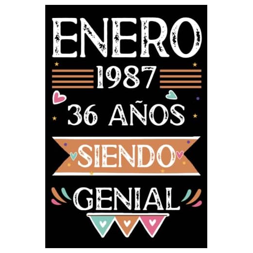CUADERNO, Enero 1987, 36 Años Siendo Genial: Libro de visitas, cuaderno, 110 páginas de felicitaciones, idea de regalo, regalo Para la esposa, novia, mujer, La madre