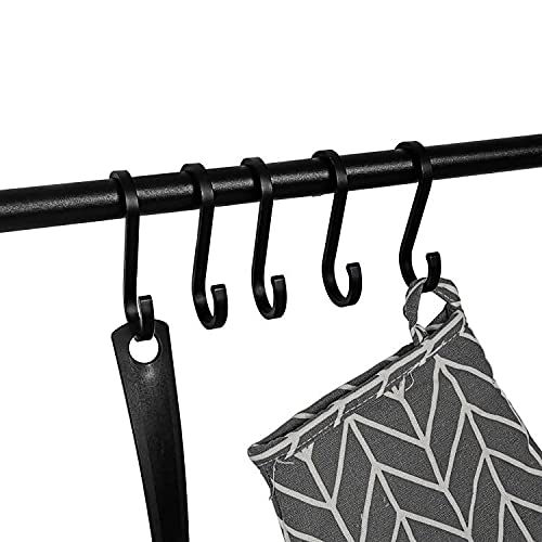 EMODDE S-förmige Haken, Aluminiumlegierung, robust, zum Aufhängen von Töpfen, Pfannen, Pflanzen, Kaffeetassen, Handtüchern für Küche, Kochutensilien, Taschen, Badezimmer, 14 Stück Cover