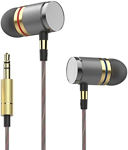 Betron YSM1000 Earphones in Ear Headphones Wired 3.5mm Jack Tangle-Free Cable Case and Noise Isolating Earbuds