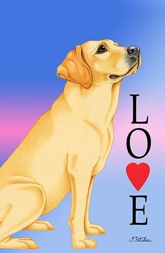 Best of Breed Yellow Labrador Love Design House Flag