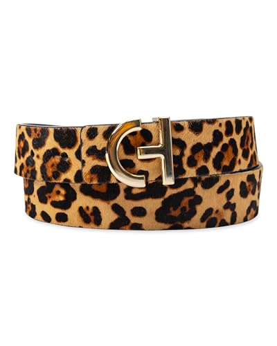 Cole Haan Women's Casual Logo Plaque Buckle Belt