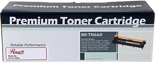 Rosewill Cartucho de tóner negro RCTA-TN660 sustituye a Brother TN-660 (TN660) y TN-630 (TN630)