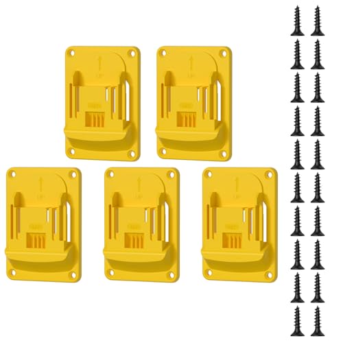 5PCS Tool Wall Mount Brackets for 18V Cordless Drills Space Efficient Storage ABS Materials Quick Setups Design Practical Power Tool Wall Brackets