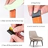 Piutouyar 12Pcs 1 Teflon Furniture Glides Pads, Self Stick Furniture Sliders Kits for Carpet Tile Hardwood Ground Protector, Square