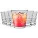 Verres Tumbler Prisme - 220 ML - pour Eau/jus - Transparent - Lot de 12