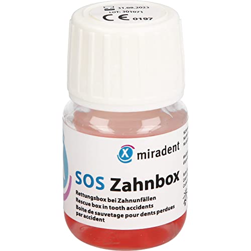 miradent SOS Zahnbox® | Zahnrettungsbox bei Zahnunfällen | Für ausgeschlagene Zähne & Zahnfragmente | Sterile Nährlösung… – Ansicht 4