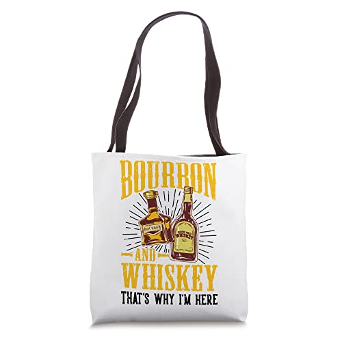 Funny Bourbon and Whiskey Lover Men Cowgirl Western Tote Bag
