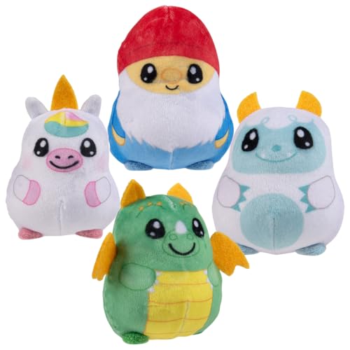 Rhode Island Novelty 2.75" Sugar Squeeze Plush Mythical Assortment (1 Per Order, Style May Vary)