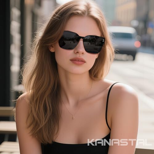 KANASTAL Oversized Over Glasses Sunglasses Womens Mens Polarized UV400 Trendy Fit Over Sun Glasses Fashion Square Shades2