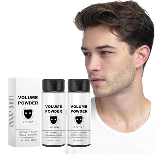 Polvo texturizado para hombres, polvo para el cabello para hombres, polvo de volumen para textura y volumen instantáneos, control de aceite y efecto fresco, suave y no resecador, polvo de textura para