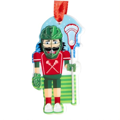 ChalkTalkSPORTS Lacrosse Male Nutcracker Resin Christmas Ornament | Lacrosse Ornaments