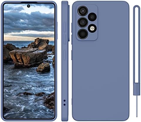 ORDA Samsung Galaxy A52s 5G/A52 5G Case Gel Rubber Slim Silicone Covered Anti-Scratch Bumper Phone Case for Samsung Galaxy A52s 5G/A52 4G 6.5'' Grey
