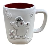 Rae Dunn Christmas Coffee Mug, Frosty & Hocus Pocus - It Must Be Magic, Red Interior