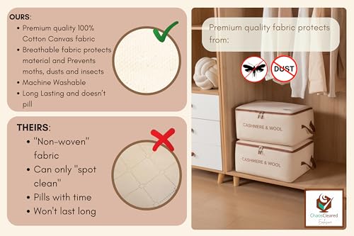 100% Cotton Wool Storage Bag