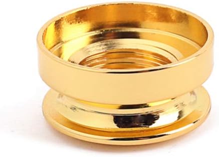 Gold Guitar Strap Button Endpin Jack Ring Electric Guitar Bass Pickup Hardware Accessories Easy Installation 0.63 Inch