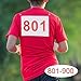 RNXRZANK 100 Running Numbers for Athletes, Sports Bibs for Events and Competitions, 801 to 900