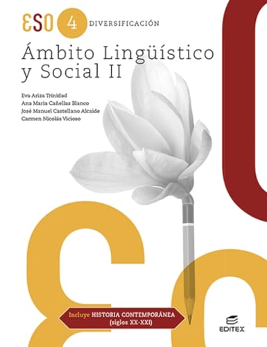 Portada de Diversificación Ámbito Lingüístico y Social II. Incluye Historia Contemporánea