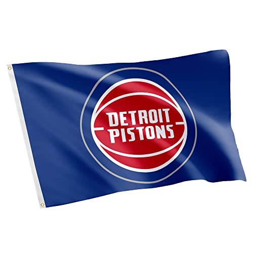 Desert Cactus Detroit Pistons Flag 3x5 Outdoor (#1) by Desert Cactus - Used condition - US$22.99