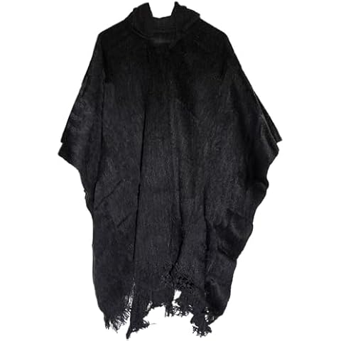 Gamboa Handmade Alpaca Wool Hooded Poncho Cover