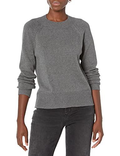 Daily Ritual Women's Cotton Mock Neck Sweater, Charcoal Heather, X-Small #TOP5