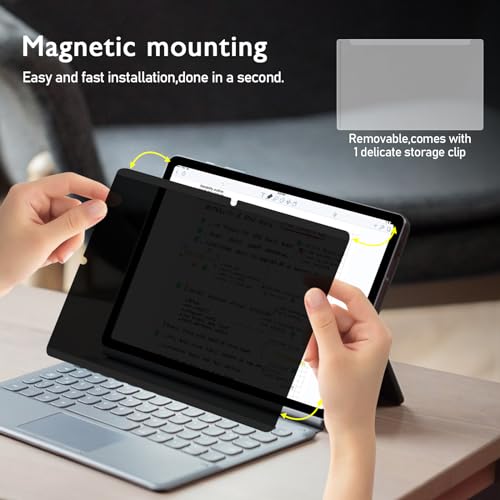 Image of FILMEXT Magnetic Privacy Screen for Samsung Galaxy Tab S6 Lite 10.4 Inch | Anti Spy Anti Glare Anti Blue Light Eye Protection Matte Anti-Peeping Screen Filter-1Pack