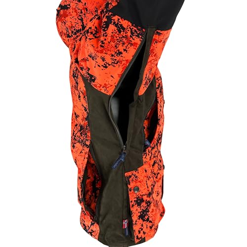 AYIN Camo Hunting Jacket for Men, Camouflage Jacket in Orange Digital Camo, LG