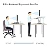 BONTEC Standing Desk Converter, 32in/80cm Height-Adjustable Dual Tier Workstation, Ergonomic Sit-Stand Desk Converter for PC Laptop Keyboard, Monitor Stand Compatible, Up to 15kg, Home Office (Black) #3