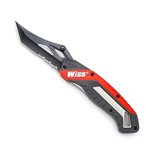 Wiss WKFPNS1EU Coltello da Tasca Chiudibile in Acciaio Inossidabile con Rivestimento in Titanio, Rosso/Grigio