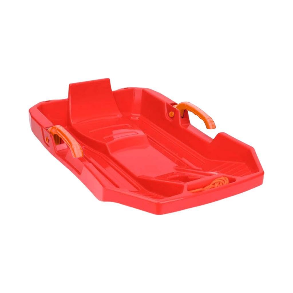 TISHITA Luge pour Enfant Sled de Descente Toboggan avec Freins Corde de Traction en PP Résistant Adapté à L'Utilisation par Les Enfants pour Le Jeu d'hiver Le