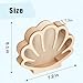 Moresis Sea Shell Holder, Wooden Seashell Display Box, Small Shadow Box for Sea Glass Shark Tooth Storage, Christmas Gift